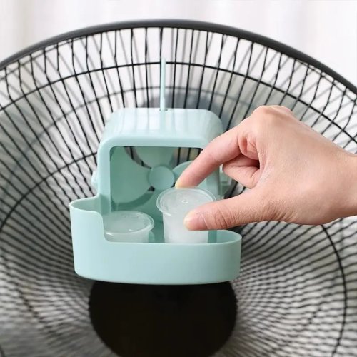 Scatola per ghiaccio refrigerante per ventilatore elettrico con gancio, portatile, raffreddamento rapido, casa
