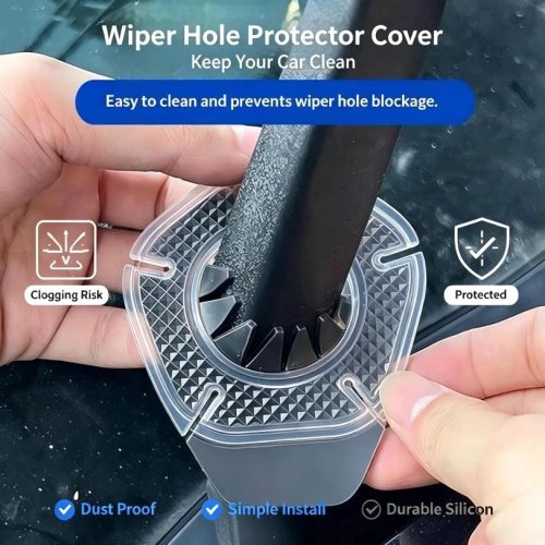 2Pcs Car Windshield Wiper Covers - Ice Proof, Waterproof Protector Sleeves for Cold Weather Car Care