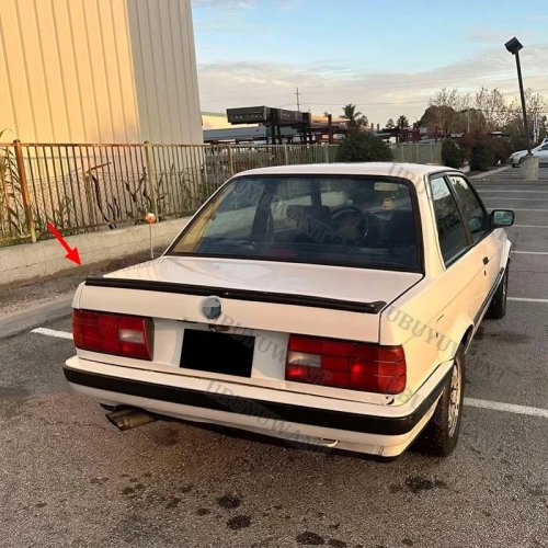 Carbon Fiber Rear Trunk Spoiler Wing for BMW 3 Series E30 M3 Evolution 2-Door 1982-1994