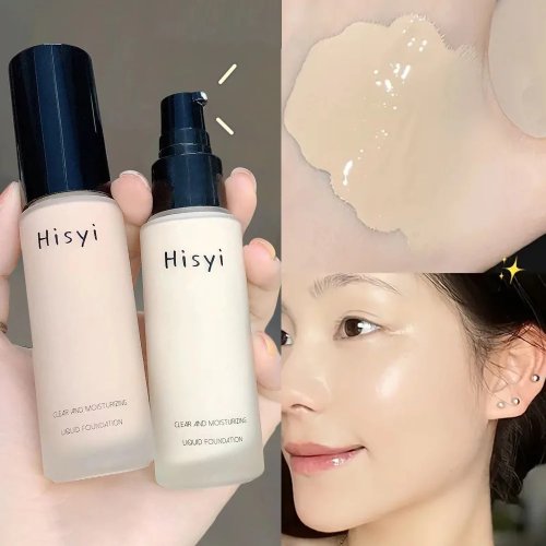 Liquid Foundation Natural Coverage, Lightweight Face Cream, Transparent Foundation Conceals Blemishes