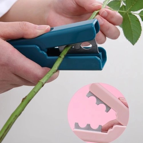 Rose Thorn Stripper Plier, Metal Florist Tool for Garden Flower Stem Leaf Removal