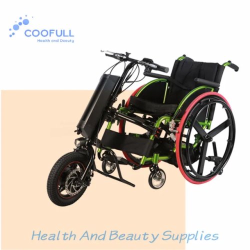 Coofull 12" Electric Wheelchair Handcycle Attachment with 350W Hub Motor & Lithium Battery