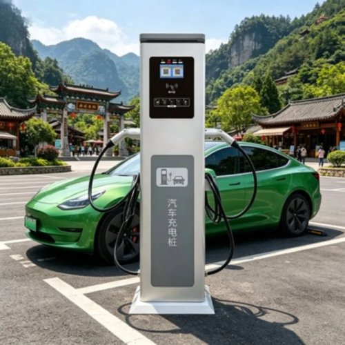120kW DC Fast Charger CCS2 EV Charging Station Dual Gun for Electric Truck Stop Commercial Use CE