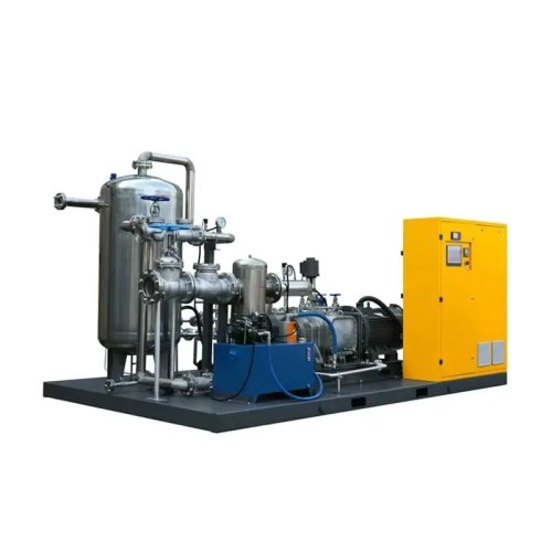 Compressor de ar parafuso industrial estacionário, alta qualidade, durável, lubrificado, arrefecido a ar, certificado CE ASME ISO