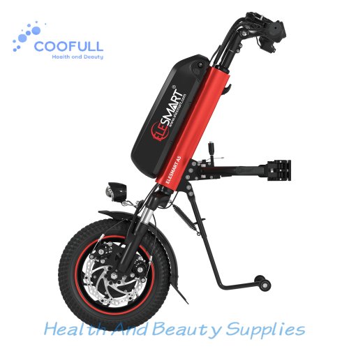 Coofull High-Mobility 500W Wheelchair Power Attachment, 12-Inch Electric Handcycle Tractor Device