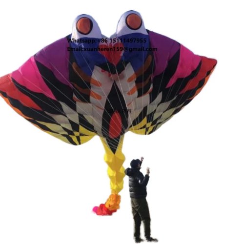 Papagaio Insuflável Macio Thunder Devil Fish 15M 30D Nylon Resistente a Rasgos para Desportos ao Ar Livre Competição