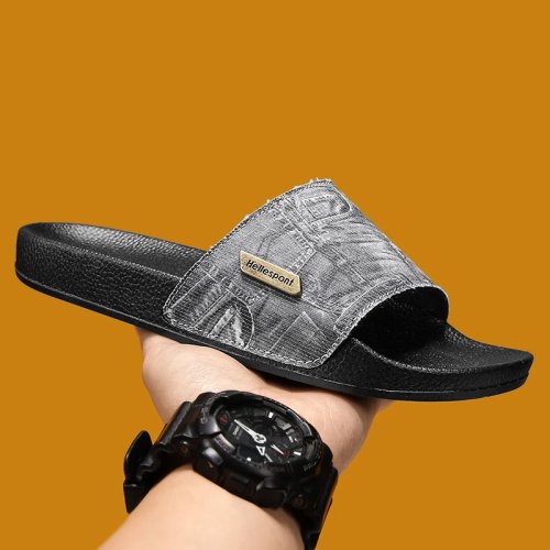 Chinelos de Duche para Homem com Massagem - Antiderrapantes, Impermeáveis, EVA, Bico Aberto, com Partículas Elevadas, Calçado de Casa