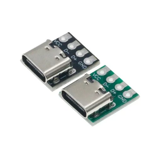 Đầu nối USB 3.1 Type C 16 chân, bảng mạch PCB kiểm tra bộ chuyển đổi, 1/5/10 cái cho cáp dữ liệu