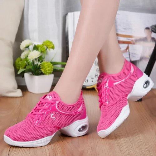 XIHAHA Women's Summer Casual Sneakers, Jazz Dance Shoes, Mesh Breathable, Hip Hop Sports Shoes for Ladies