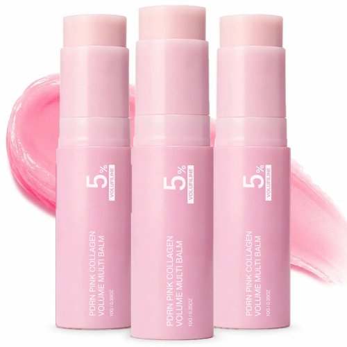 PDRN Pink Collagen Volume Multi Balm Stick – Face & Body Balm for Under-Eyes, Neck, Forehead, Smile Lines, Radiance Care K-Beauty