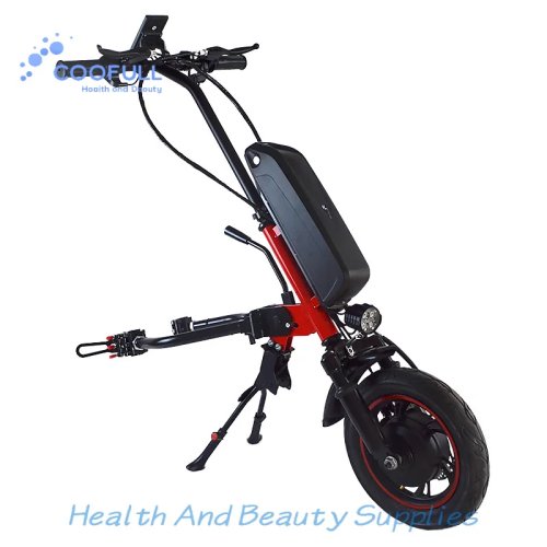Coofull Handbike Listrik Kursi Roda 36V 350W Lampiran Bantuan Daya Baterai Lepas Stainless Steel Bersertifikat CE Garansi 1 Tahun