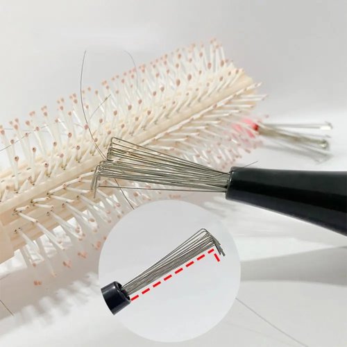 Haarborstel Reiniger met Plastic Handgreep - Multifunctioneel Gereedschap voor het Schoonmaken van Kammen