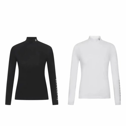 ST ANDREWS Top de Golf Femme Col Montant Séchage Rapide Manches Longues Respirant Coton Sous-couche Ajusté Sport Extérieur Loisir