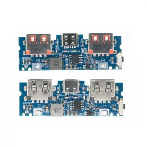 Micro/Type-C USB 5V 2.4A Dual USB 18650 Boost Battery Charger Board Mobile Power Bank DIY
