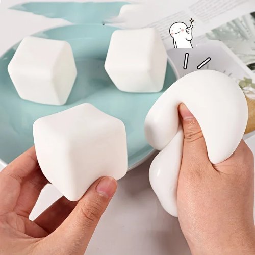 Bolas Anti-estrés Squishy de Tofu para Adultos - Juguetes Sensoriales Autismo Fidget para Aliviar Ansiedad - Regalos Bola de Agua Masa al Por Mayor