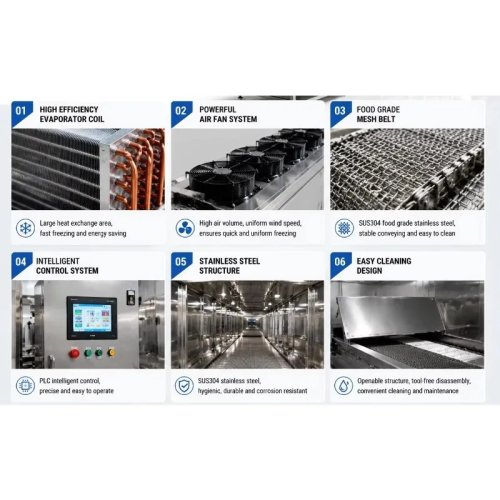 Fluidized Bed Freezer for Food Processing Plant