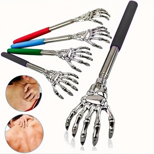 Portable Extendable Back Scratcher – Stainless Steel Telescopic Back Scratcher for Humans and Pets