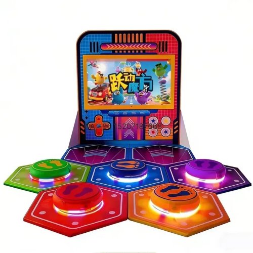 Commercial Motion-Sensing Interactive Projector Game Console, 80 Games, Jumping Content