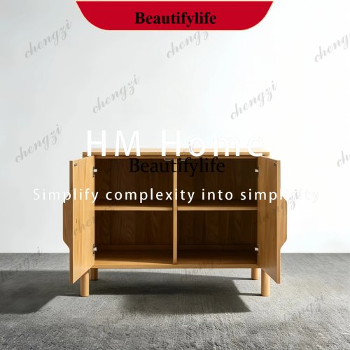 P182 Armario Medieval de Madera Sólida con Patrón de Tablero de Ajedrez para Entrada, Color Madera, Moderno Sencillo Lujo Ligero