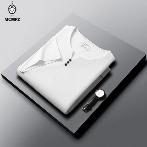 Áo Thun Henley Nam Slim Fit Casual Tay Ngắn Phong Cách Đường Phố Mọi Dịp