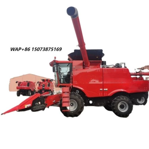 Cosechadora para trigo, maíz, arroz y cereales – 240 CV, 6 hileras, transmisión por engranajes, alta productividad
