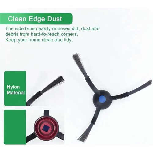 Kit de refacciones para robot aspiradora Ecovacs Deebot N20 Plus/N20 Pro Plus – 6 cepillos laterales, 4 filtros, 4 mopas, 1 cepillo rodillo