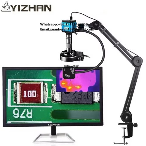 YIZHAN 4K 顕微鏡カメラ 300Xレンズ＆サーモグラフィー 256x192 PCB・スマホ・マザーボード修理用 USB/Type-C