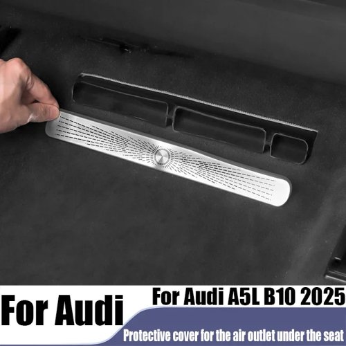 Audi A5L B10 2025용 스테인리스 스틸 시트 아래 에어 아웃렛 보호 커버, 자동차 인테리어 장식, 방진