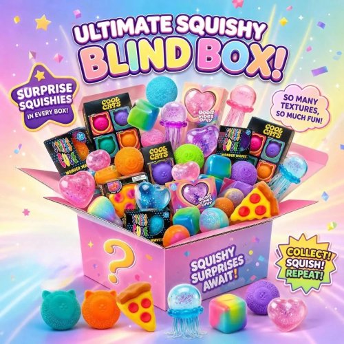 100+ Figuras Squishy Sortidas Blind Box Brinquedo Surpresa de Crescimento Lento Macio Brinquedo Anti-stress com Cabeça Moai, Panda, Coelho