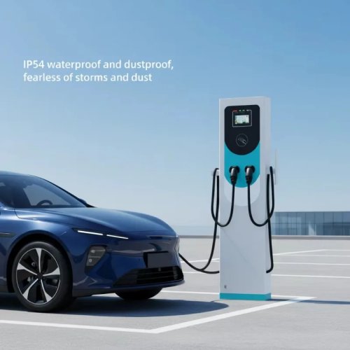 7-14KW Intelligent DC/AC EV Fast Charging Station, IP54 Waterproof Dustproof EV Charger for Commercial Parking