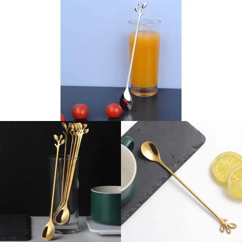 37ME Creative Shaped Teaspoons – Stainless Steel Kitchen Accessories & Tableware