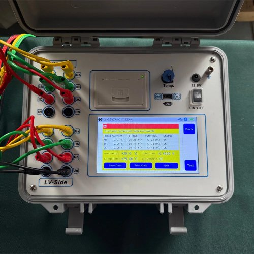 Máy kiểm tra điện trở cuộn dây DC và tỷ số vòng dây máy biến áp với bộ nguồn DSP