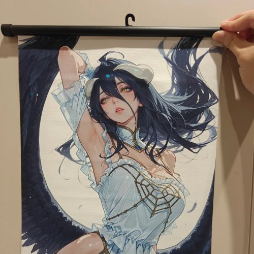 Personalizable Albedo Wall Scroll with Your Photo – Exclusive Gift