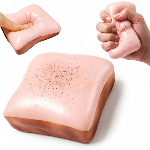 1 Piece Mini Toast Slow Rising Squishy Toy - Anxiety Relief, Sensory Fidget, Christmas Gift