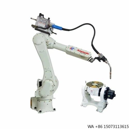 Industrial Robot Arm for Arc Welding with Welding Torch and Positioner