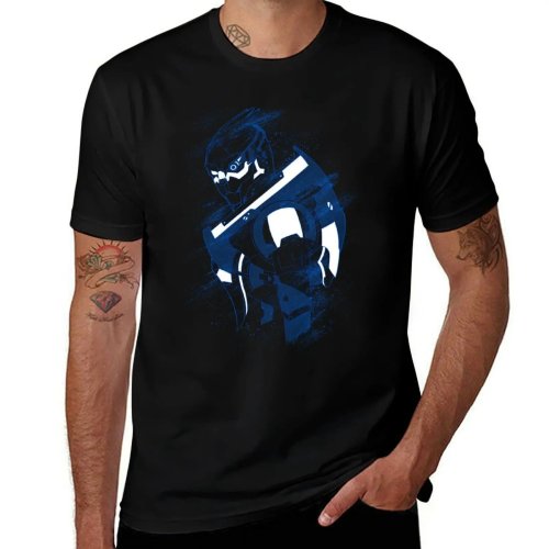 เสื้อยืด Garrus Vakarian Turian Agent - แขนสั้นลำลองสำหรับเพื่อน