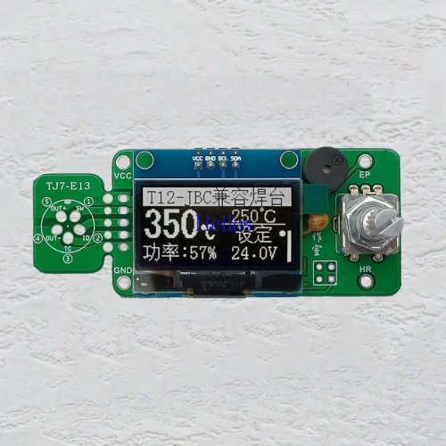 OLED 화면 3 in 1 납땜 스테이션 컨트롤러 보드 T12/JBC245/210용 화이트 납땜 인두 수리 DIY 키트
