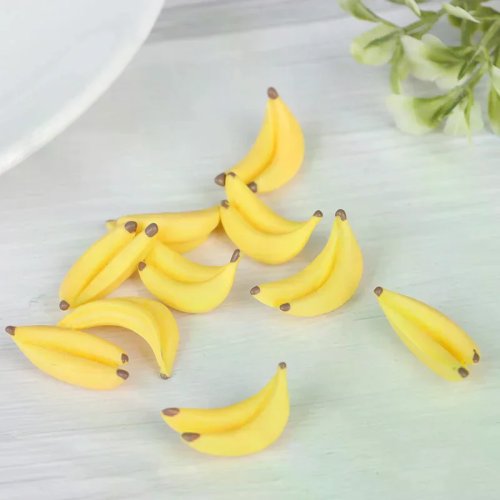 10-Piece 1:12 Dollhouse Miniature Banana Fruit Food Accessories Toys