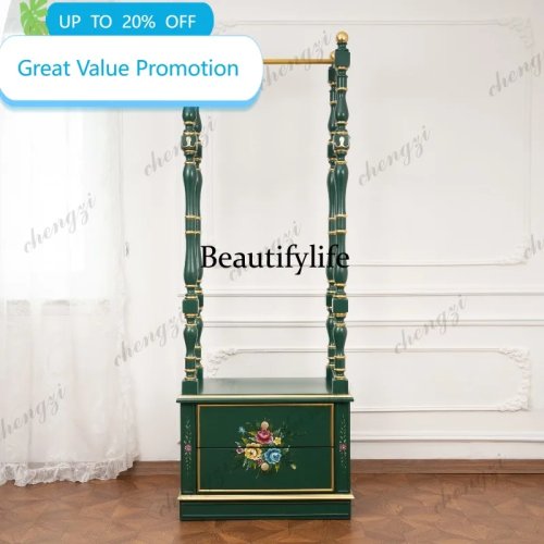 M178 Solid Wood Living Room Side Table with Drawers, High-End Storage Cabinet