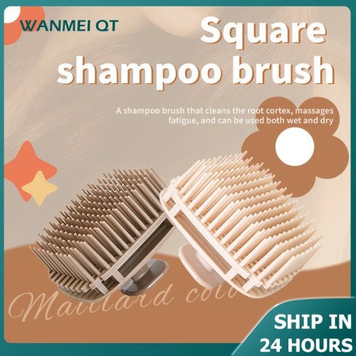 Silikon Shampoo-Bürste zur Kopfhautmassage, zum Haarewaschen, als Körpermassage-Bürste und Duschbürste, Friseur-Werkzeug