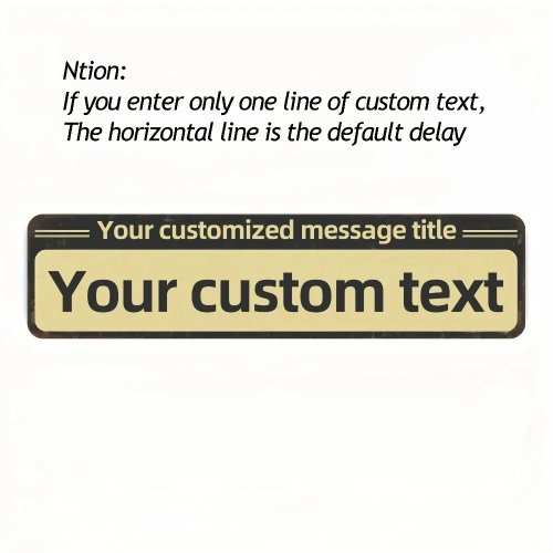 CIFbuy Custom Aluminum Sign, Personalized Text, Vintage Metal Plaque, UV Printed Wall Decor