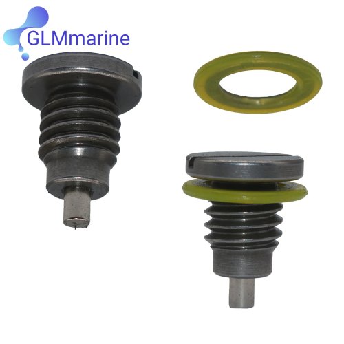 2 uds. 22-8M0058389 Tapón de drenaje magnético para caja de engranajes Outdrive para Mercruiser Stern Drive Alpha Gen 1, Alpha 1, Gen 2, R, MR, TR, TRS