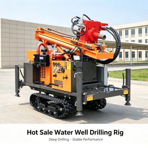 Custom Crawler Water Well Drilling Rig, Full Hydraulic Air & Water Dual-Use Mountain Drilling Equipment