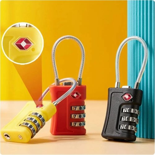 TSA Approved Luggage Lock, 3-Digit Combination Travel Lock with Changeable Password, ABS Anti-Theft Suitcase Lock for Air Travel