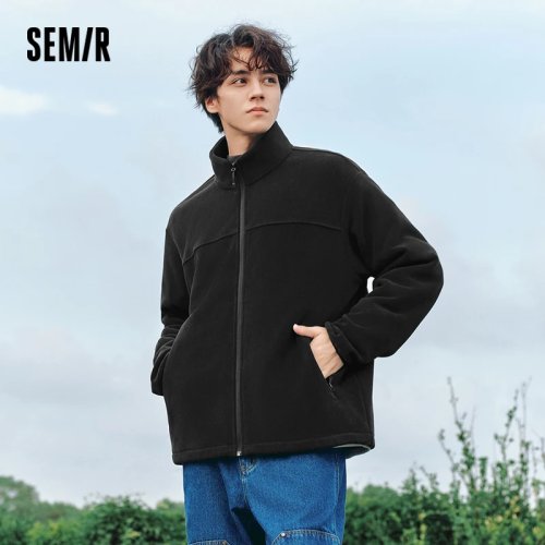 Semir Men's Winter Plush Fleece Jacket – Couple Matching Outfit