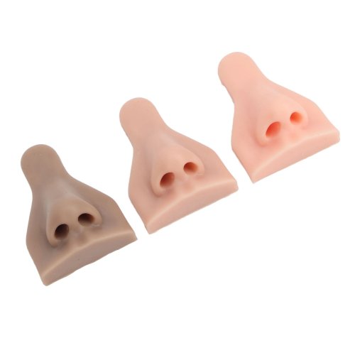 Modelo de Nariz de Silicona D9 Suave y Flexible 3D para Practicar Suturas, Enseñanza, Nariz Falsa, Práctica de Piercing Nasal