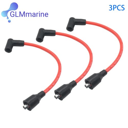 3 Pcs 12 Inch Premium Spark Plug Wire 813715A1 Compatible with Mercury Marine 150 175 200 HP Engines 90816A25 93475A25 18-5228