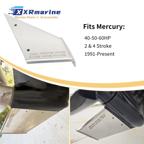 27341 واقي السكيج مع تصريف، متوافق مع Mercury Mariner Johnson Evinrude OMC ثنائي الأشواط رباعي الأشواط 40 حصان 50 حصان 60 حصان 1903
