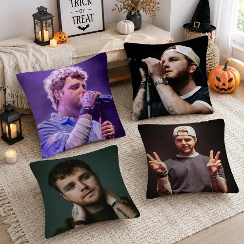 A-alex Warren Music Singer Plush Decorative Cushion Cover with Hidden Zipper - Cutecore Home Room Decor