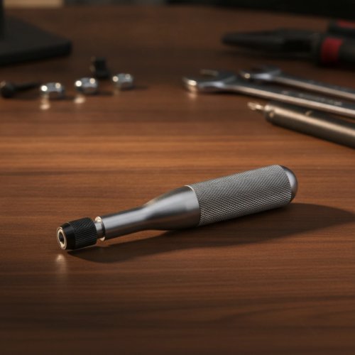 Mango de destornillador ergonómico con portapuntas, agarre estriado, bloqueo de puntas, herramienta manual versátil